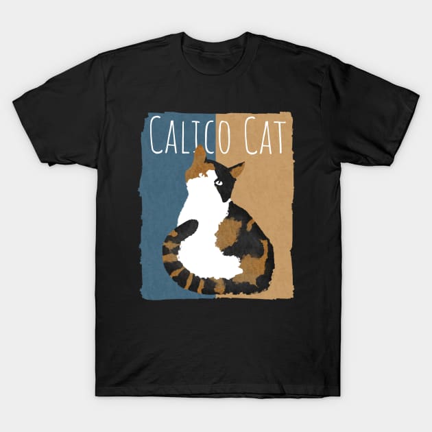 Calico Cat T-Shirt by merahituhijau